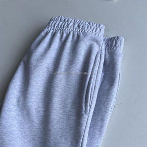 Pantaloni della tuta larghi personalizzati di alta qualità all'ingrosso pantaloni della tuta larghi 100% cotone pantaloni elastici della vita delle donne pantaloni <span class=keywords><strong>grigi</strong></span> jogging - Product Image 3