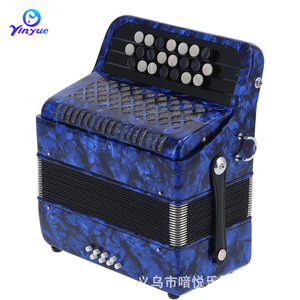 Accordéon à boutons Yinyue 22 touches 8 basses, instrument de musique portable pour étudiants et adultes - Product Image 1
