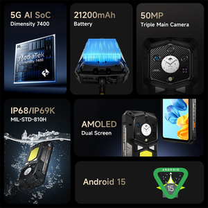5G Ulefone Armor 29 Pro Rugged Android 15 Smartphone Night <b>Vision</b> 16+512GB 21200mAh LCD Display Octa Core GSM/LTE IP69K - Product Image 4