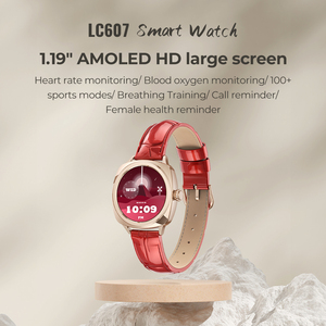 Lookcare Luxuryレディーススマートウォッチ大画面防水フィットネスリストバンド<span class=keywords><strong>Android</strong></span>女性スマートウォッチAI音声アシスタントメタル - Product Image 2