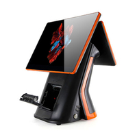 Imprimante FHD 15.6 + 15.6, système tout-en-un, imprimante de paiement Pos tactile, avec Scanner