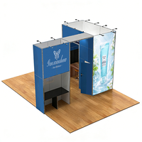 Stand d'exposition personnalisé en aluminium extrudé 10x10, stand modulaire personnalisé pour salon professionnel, stand d'exposition pour foire commerciale