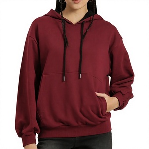 Vêtements de mode, sweats à capuche pour femmes de couleur unie, vêtements d'hiver pour femmes, sweats à capuche pour femmes fabriqués au Pakistan - Product Image 1