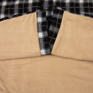 Camicie e Giacche Trapuntate in Flanella <span class=keywords><strong>Bianca</strong></span> e Nera Personalizzate per Uomo con Imbottitura in Pile, Taglie Grandi, Maniche Lunghe, Abbigliamento Casual Autunnale - Product Image 4