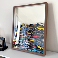 Cadre photo de stockage de voiture jouet, boîte aveugle, poupée faite à la main, badge de dessin animé mignon, cadre d'affichage creux tridimensionnel bricolage
