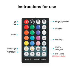 <span class=keywords><strong>Mini</strong></span> Wireless RF 28key DC12V illuminazione interna 6A RGB Led <span class=keywords><strong>Controller</strong></span> per RGB striscia di luce - Product Image 2