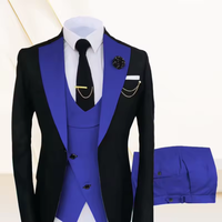 Costume 3 pièces élégant et décontracté pour homme, coupe ajustée, blazer et veste de smoking pour gentleman, collection 2026