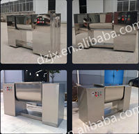 DZJX 50L 100L 200L 500L mélangeur à bras en acier inoxydable haute capacité mélangeur de ruban de pâte à farine Machine à pétrir la pâte horizontale