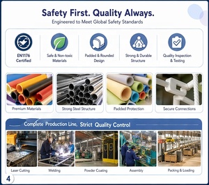 Multi Level Adventure <b>Indoor</b> Playground with <b>Slide</b> for Kids 5-12 Years Old Business - Product Image 2