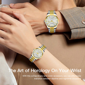 Orologio di Lusso in Acciaio Inossidabile al Quarzo Impermeabile per Coppie, Uomo e Donna, con Quadrante a Lancette - Product Image 5
