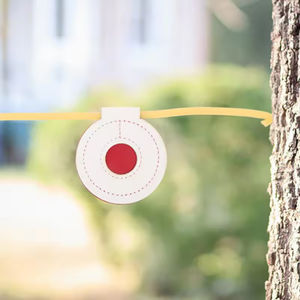 Durable PU Leather Outdoor Disc Targets Red White for <b>Shooting</b> Training & Precision Practice - Product Image 5