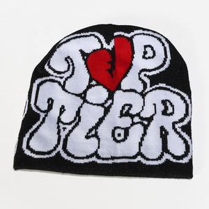 Gorro de invierno unisex personalizado, gorro de punto acrílico para exteriores, gorros de punto con logotipo personalizado, gorros Jacquard Y2k - Product Image 5