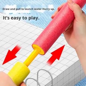 Jouet éducatif amusant pour enfants, pistolet à eau de plage, canon à eau longue portée, jouet d'été en EVA pour l'extérieur avec lumière - Product Image 3