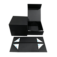 Boîte cadeau pliable multi-couleurs sur mesure, fermeture magnétique, doublure en éponge, écologique, pliable, en carton de luxe