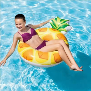B01 Anillo de natación inflable para adultos Verano PVC Piscina Lago Flotador Piña Tubo Inflable Lilo con cuello - Product Image 4