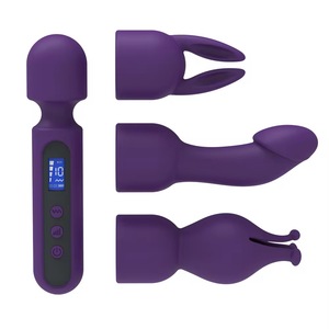 Coppia di giocattoli del sesso adulto 3 accessori Clit-Spot glande clitorideo stimolatore Dildo vibranti 10 modelli 4 velocità Display LCD per - Product Image 2