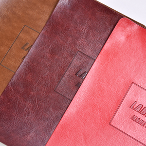 Hoogwaardige hete-stempel gepersonaliseerde logo geprägte PU lederen labels en patches voor jeans en tassen - Product Image 6