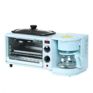 2023 Hot Sale 220v Three In One Four-Colour Multifunction Mini Electric Breakfast Machine