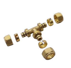 PN16 25MM 3/4 inci PEX Adaptor perempuan OEM pemipaan kuningan sekrup fiting Kompresi Pria pipa ulir tekanan tinggi MDT DN25 - Product Image 1