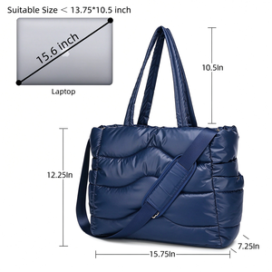 Sac à bandoulière léger en nylon pour femme, imprimé léopard, résistant à l'eau, avec compartiment pour ordinateur portable, idéal pour les voyages, le shopping et l'usage quotidien - Product Image 6