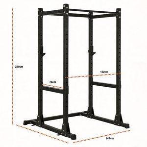 Rack <span class=keywords><strong>de</strong></span> Potencia PR-M200 <span class=keywords><strong>de</strong></span> <span class=keywords><strong>Acero</strong></span> Reforzado <span class=keywords><strong>de</strong></span> 60 mm con Soportes en J Revestidos <span class=keywords><strong>de</strong></span> UHMW y Brazos <span class=keywords><strong>de</strong></span> Seguridad - Product Image 4