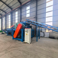 Broyeur de pneus à double arbre pour pneus de camions, voitures et pneus OTR – Déchiqueteur de pneus usagés