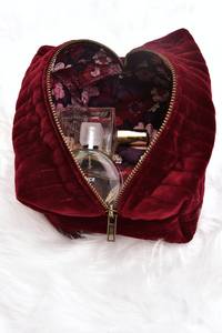 حقيبة مكياج مخصصة مبطنة مخصصة لحياكة العرسان المخملية أكبر أدوات الزينة للسفر مع سحاب - Product Image 6