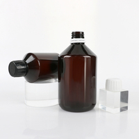Récipient HDPE noir direct d'usine 150-200ml avec capuchon à double verrouillage, pot de col de 47mm bouteille de supplément