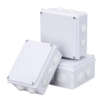 Caja de Protección Impermeable para CCTV de ABS, Caja Eléctrica Resistente a la Intemperie para Gestión de Cables de Cámaras de Seguridad en Interiores y Exteriores