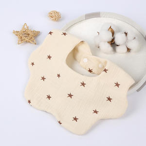 ทารกแรกเกิด Muslin Drool Bibs การงอกของฟันผ้าปรับได้หลายใช้สําหรับ U Nisex ชายหญิงผ้าฝ้ายอินทรีย์ 100% - Product Image 3