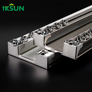 Iksun Rèm dính liền đôi bài hát Trần Tường gắn Heavy Duty Rèm rails cho phòng khách phòng ngủ phòng Divider - Product Image 1