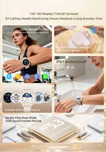 Reloj Inteligente Android GT99 2026 con Asistente de Voz IA, Auriculares, Resistencia al Agua IP67, Monitor de Sueño, Cronógrafo, Alarma y Función de Pago - Product Image 5