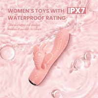 Leistungs starkes wiederauf lad bares 10-Frequenz-Kaninchenvibrator- G-Punkt-Klitoris-Massage gerät für Frauen mit vaginaler Anal stimulation Sexspielzeug