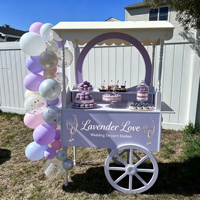 Autocollant en vinyle amovible personnalisé avec graphiques et textes pour chariot alimentaire, autocollant en vinyle PVC auto-adhésif pour mariage, anniversaire