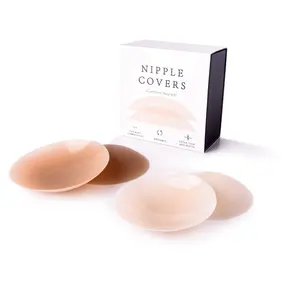 Reusable Seamless Silicon Invisible Nipple Cover Opaque Custom Package Thin Sexy Nipple Pasties Cover Underwear Accessories