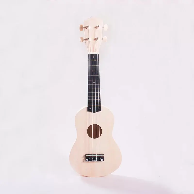 21 inch Soprano Ukulele Assembled DIY Kit Linden+ABS Wooden Handmade Handpaint Toys For Children Including Painting Tools