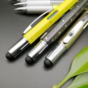 Bolígrafo táctico de plástico para <span class=keywords><strong>hombre</strong></span>, regalos únicos, bolígrafo Stylus, regla, destornillador de calibre de nivel, 6 en 1, bolígrafo multiherramienta de fontanero - Product Image 4
