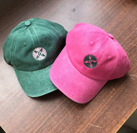 Gorra de Béisbol de Algodón Lavado OEM con Logotipo Bordado Personalizado para Empresas, Gorra Promocional Personalizada, Gorra Tipo Dad Sin Estructura