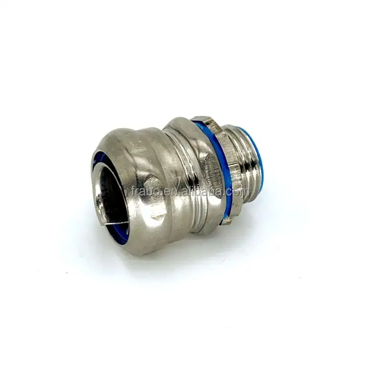 China manufacture price G 1 inch thread 304 stainless steel electrical round head flexible conduit connector for cable clawing