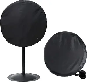 Oxford Black custom waterproof dust-proof, suitable for courtyard garden, furniture set outdoor fan cover