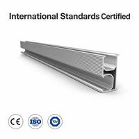 Accessoires solaires, support de montage sur rail solaire en aluminium anodisé haute résistance AL 6005 T5