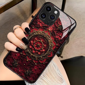 Custodia per telefono in vetro stile vintage per iPhone 15 Pro Max, accessori per iPhone 17, 16, 14, 13, 12 - Cover per cellulari - Product Image 6