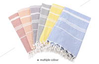 Serviette de plage turque en gros, serviette de plage en coton personnalisée avec rayures, livraison rapide