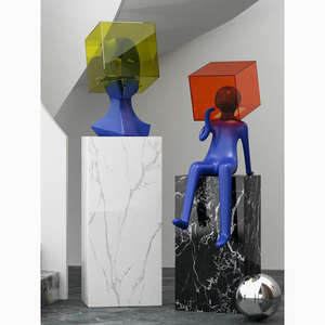 Accessori per la <span class=keywords><strong>casa</strong></span> in vetroresina popolare su misura figura moderna statua decorazione per la <span class=keywords><strong>casa</strong></span> decorazione dell'ufficio - Product Image 6