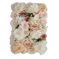 FPS009 Panneaux muraux décoratifs de fleurs artificielles en soie faits à la main pour mariage romantique, respectueux de l'environnement