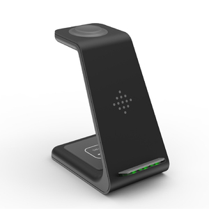 Nuevo Éxito de Ventas <span class=keywords><strong>2022</strong></span>, Soporte para Teléfono de Escritorio Kinggard T3-K0222 de 15 W para Reloj, Teléfono y Auriculares, <span class=keywords><strong>Cargador</strong></span> Inalámbrico 3 en 1 - Product Image 1