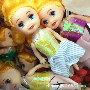 3.5 אינץ 'קטן קלי יוניסקס בובה 1:12 בקנה מידה pvc קריקטורה צעצוע 12 ס "מ ילדה קטנה גבוהה מתנה אקראי מעורב 12 גרם - Product Image 2