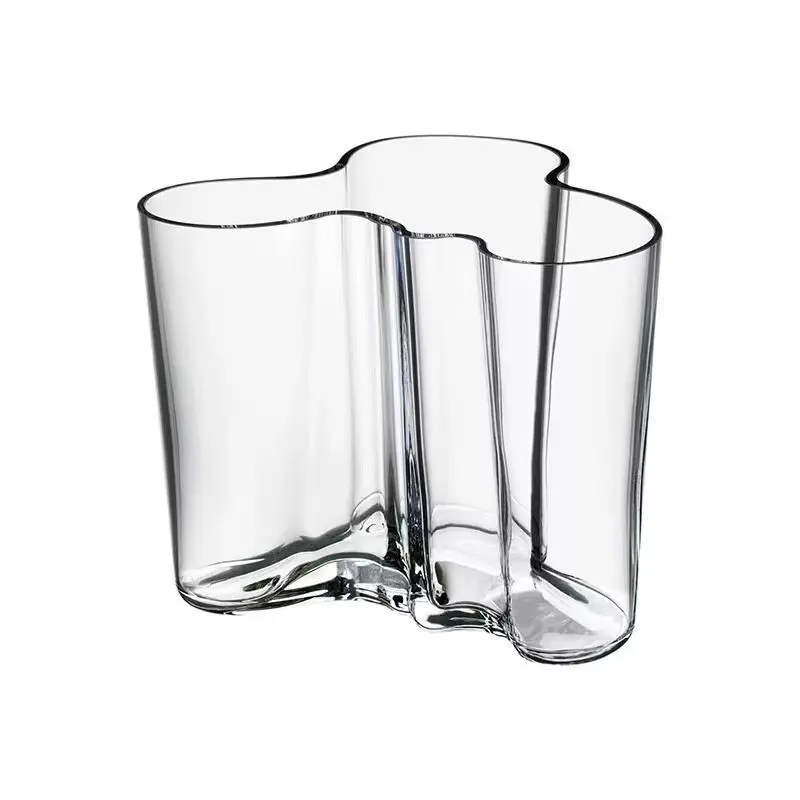 Fabrik Direkt verkauf Nordic Style Home Decoration unregelmäßige Kristallglas vase