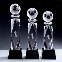 Fábrica al por mayor Fantasy Sports Soccer Winner Trophy Cup 3D Laser Premios de fútbol baratos para LOGOTIPO personalizado