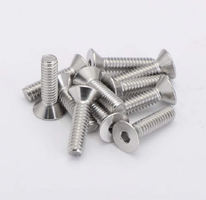 Metric <b>Flat</b> Head <b>Screws</b> 304 Stainless Steel Class 8.8 Standard Thread Plain Finish - Product Image 1